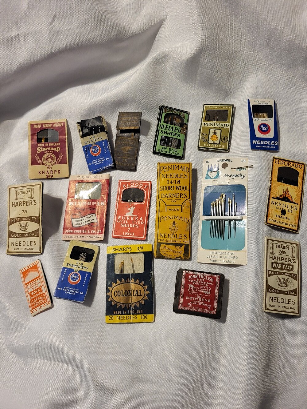 Vintage Lot Of Sewing Embroidery Needles